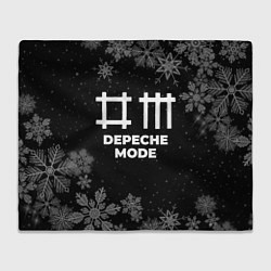 Плед флисовый Снежный Depeche Mode, цвет: 3D-велсофт