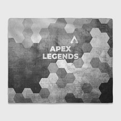 Плед флисовый Apex Legends - grey gradient посередине, цвет: 3D-велсофт