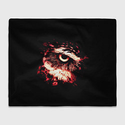 Плед флисовый Совух - светлый, цвет: 3D-велсофт