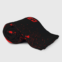 Плед флисовый Exeed - red gradient посередине, цвет: 3D-велсофт — фото 2