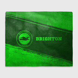 Плед флисовый Brighton - green gradient по-горизонтали, цвет: 3D-велсофт