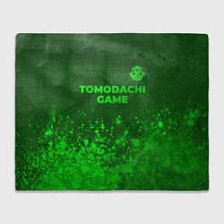 Плед флисовый Tomodachi Game - green gradient посередине, цвет: 3D-велсофт