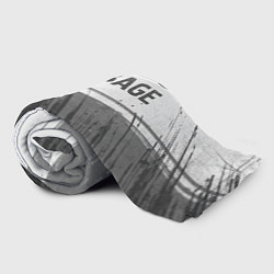 Плед флисовый Garbage - white gradient посередине, цвет: 3D-велсофт — фото 2