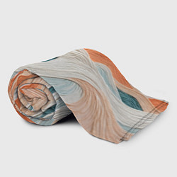 Плед флисовый Персиковые волны, цвет: 3D-велсофт — фото 2