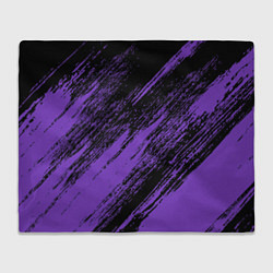 Плед флисовый The color is purple and black, цвет: 3D-велсофт