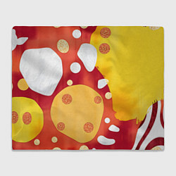 Плед флисовый Теплая африканская абстракция, цвет: 3D-велсофт