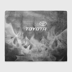 Плед флисовый Toyota - grey gradient посередине, цвет: 3D-велсофт