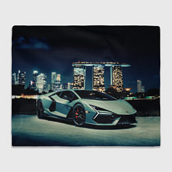 Плед флисовый Автомобиль, цвет: 3D-велсофт