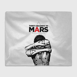 Плед флисовый 30 Seconds to Mars - poster, цвет: 3D-велсофт