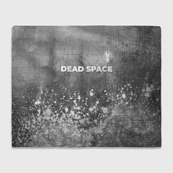 Плед флисовый Dead Space - grey gradient посередине, цвет: 3D-велсофт