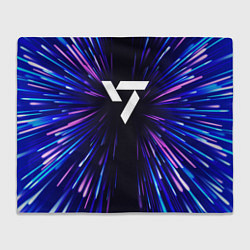 Плед флисовый Seventeen neon energy, цвет: 3D-велсофт