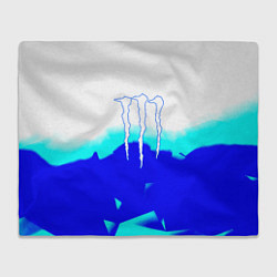 Плед флисовый Monster energy abstraction, цвет: 3D-велсофт