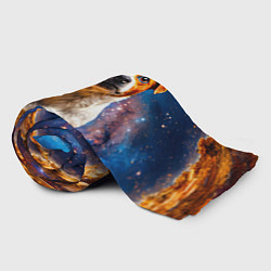 Плед флисовый Джек Рассел терьер в космосе, цвет: 3D-велсофт — фото 2