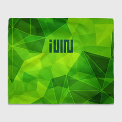 Плед флисовый Gidle green poly, цвет: 3D-велсофт