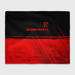 Плед флисовый CreepyPasta - red gradient посередине, цвет: 3D-велсофт