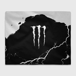 Плед флисовый Monster energy storm energy, цвет: 3D-велсофт