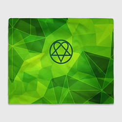 Плед флисовый HIM green poly, цвет: 3D-велсофт