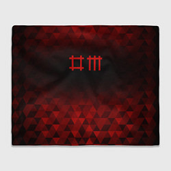 Плед флисовый Depeche Mode red poly, цвет: 3D-велсофт