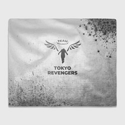 Плед флисовый Tokyo Revengers - white gradient, цвет: 3D-велсофт