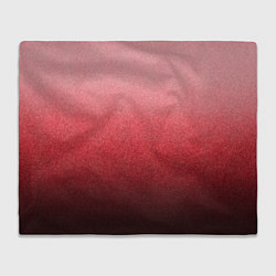 Плед флисовый Мягкий градиент красно-розовый текстура крошка, цвет: 3D-велсофт