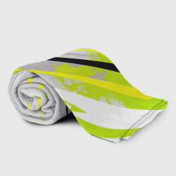 Плед флисовый Color white light green, цвет: 3D-велсофт — фото 2