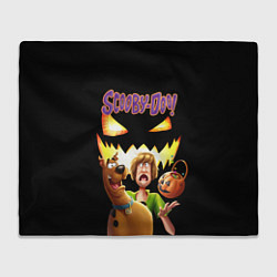 Плед флисовый Шегги и Скуби Ду на Хэллоуин, цвет: 3D-велсофт