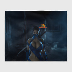 Плед флисовый Мортал комбат - боец Китана, цвет: 3D-велсофт