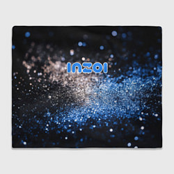 Плед флисовый Inzoi логотип игры, цвет: 3D-велсофт