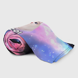 Плед флисовый Inzoi логотип и кошечка на облаке, цвет: 3D-велсофт — фото 2