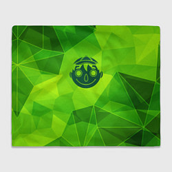 Плед флисовый Tomodachi Game green poly, цвет: 3D-велсофт