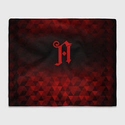 Плед флисовый Architects red poly, цвет: 3D-велсофт