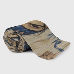 Плед флисовый Китана крупным планом, цвет: 3D-велсофт — фото 2