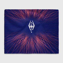 Плед флисовый Skyrim red energy, цвет: 3D-велсофт