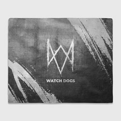 Плед флисовый Watch Dogs - grey gradient, цвет: 3D-велсофт