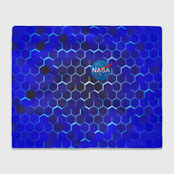 Плед флисовый Nasa голубая броня, цвет: 3D-велсофт