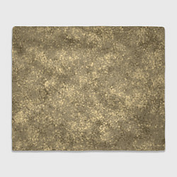 Плед флисовый Песочный жёлтый текстура напыление, цвет: 3D-велсофт