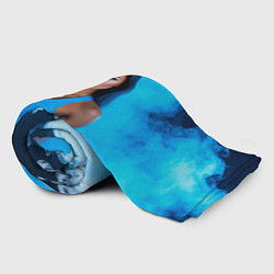 Плед флисовый Фитоняшка в синем дыму, цвет: 3D-велсофт — фото 2