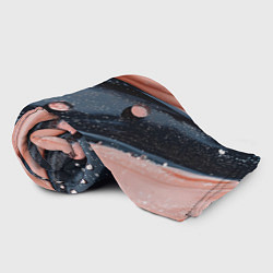 Плед флисовый Персиковая текстура с каплями, цвет: 3D-велсофт — фото 2