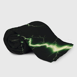 Плед флисовый Lightning yellow текстура, цвет: 3D-велсофт — фото 2