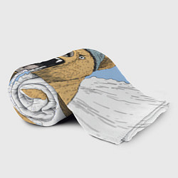 Плед флисовый Злой орущий медведь, цвет: 3D-велсофт — фото 2