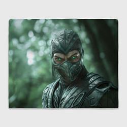 Плед флисовый Reptile Moral Kombat, цвет: 3D-велсофт