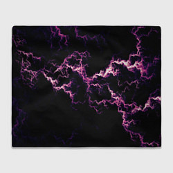 Плед флисовый Lightning pink glow, цвет: 3D-велсофт