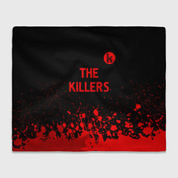 Плед флисовый The Killers - red gradient посередине, цвет: 3D-велсофт