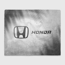 Плед флисовый Honda - white gradient по-горизонтали, цвет: 3D-велсофт