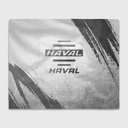 Плед флисовый Haval - white gradient, цвет: 3D-велсофт