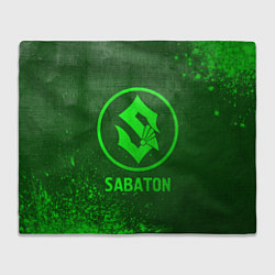 Плед флисовый Sabaton - green gradient, цвет: 3D-велсофт