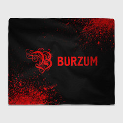 Плед флисовый Burzum - red gradient по-горизонтали, цвет: 3D-велсофт