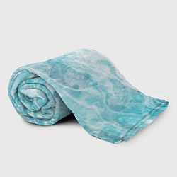Плед флисовый Абстракция - light blue sea foam, цвет: 3D-велсофт — фото 2