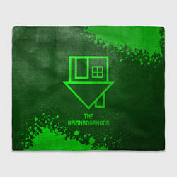 Плед флисовый The Neighbourhood - green gradient, цвет: 3D-велсофт
