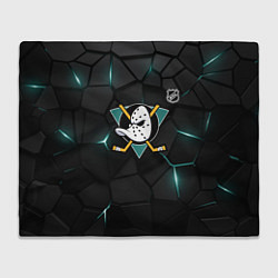 Плед флисовый Анахайм Дакс - плиты с подсветкой, цвет: 3D-велсофт